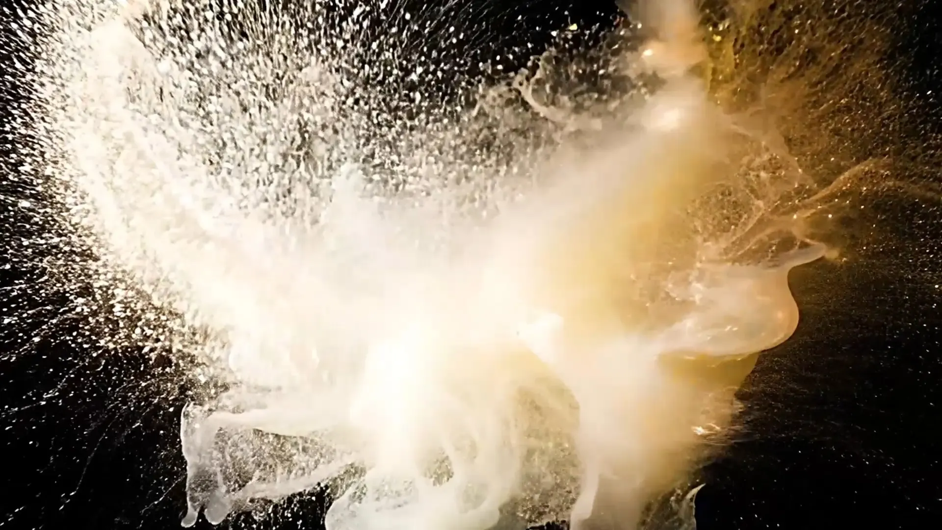 Majestic Gold and Smoke Explosion Overlay for Special Effects